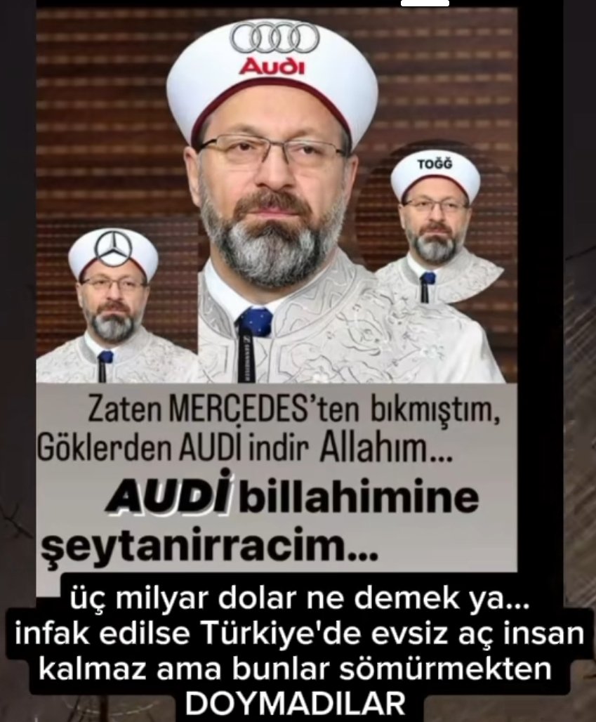 Yiyin Dinayet'teki efendiler yiyin..
Aksıncaya kadar tıksırıncaya kusuncaya kadar yiyin.#Diyanet #Alierbaş derhal yanındaki tabak sıyırıcı badem bıyıklı ekibiyle beraber topluca #istifa etmeli.