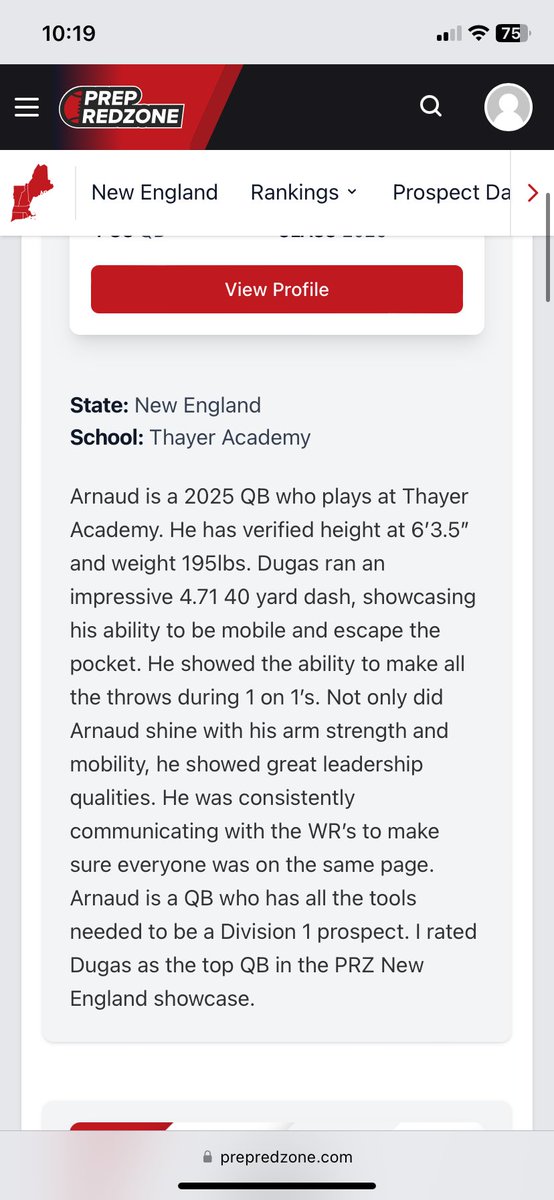 The work you put in will always be worth it, I went from a 5.1 40 about a year and a half ago and now it’s a 4.71. Thank you @BrianPhillips13 for giving me best the best QB award at the prep redzone combine! @Ludovickashindi @CoachToussaint @M2_QBacademy @theqbmovement