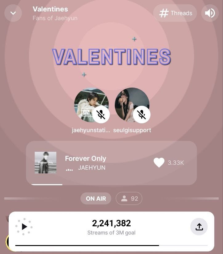 📻 JAEHYUN x SEULGI 📻 Hey Vals! WE ARE STILL ON AIR. Join us if you can 🤍 Park your stations at 🔗 stationhead.com/c/valentines #JAEHYUN #ValentineStream #SEULGI