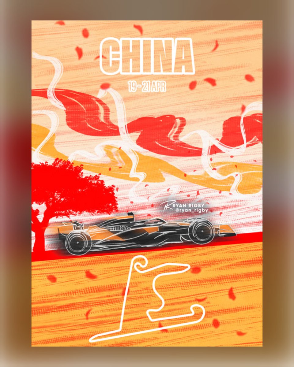 CHINA🏎🏁 Didn't have time to create an illustration for the #ChineseGP so here it is now👀🤣🎨🖌 5/24 @McLarenF1 #LandoNorris #OscarPiastri #WhateverItTakes #DrivenByChange #mclarencreators #FansLikeNoOther