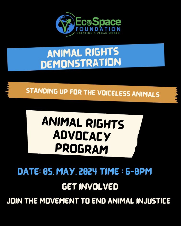 We shall be on streets tonight (5th May 2024) for the animals, join the movement to end animal injustice, DM or comment to participate #AnimalRightsDemonstration #AnimalVoice #VeganForAnimals #GoVegan #AnimalJustice