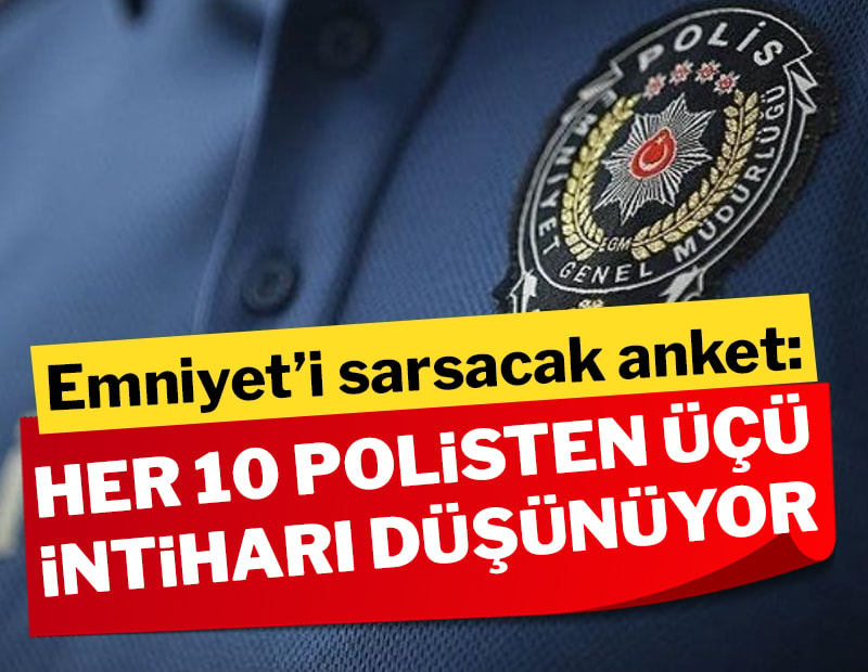 Emniyet'i sarsacak anket: Her 10 polisten üçü intiharı düşünüyor sozcu.com.tr/emniyeti-sarsa…