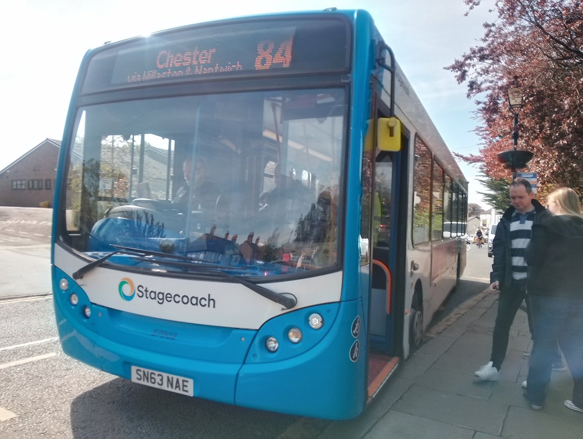 Starting today off with a very crowded run into Chester on the <a href="/StagecoachMCSL/">StagecoachMCSL</a> 84, with Enviro300 SN63 NAE
