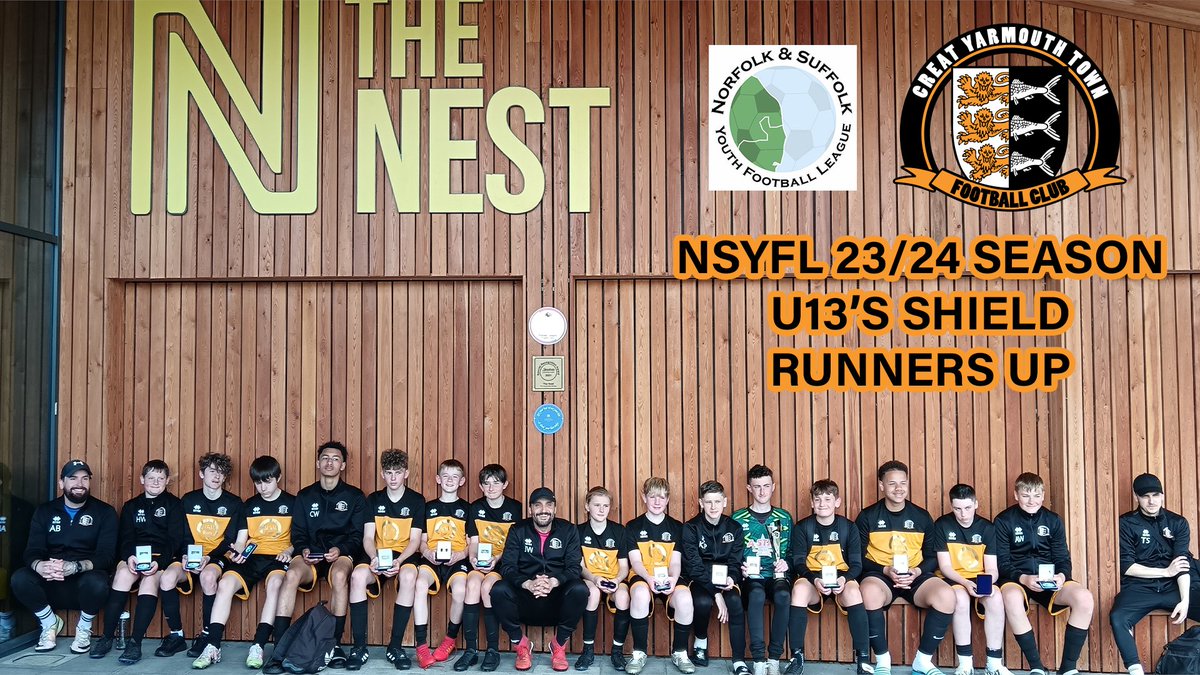 🧡🖤U13 COBRAS🖤🧡 Great effort today from our U13 Cobras who played their final in the shield today. Unfortunately lost 3-2 to Gorleston Rangers Falcons. However, as a club we are super proud of them. Shield Runners Up, Well done everyone 👏 💪