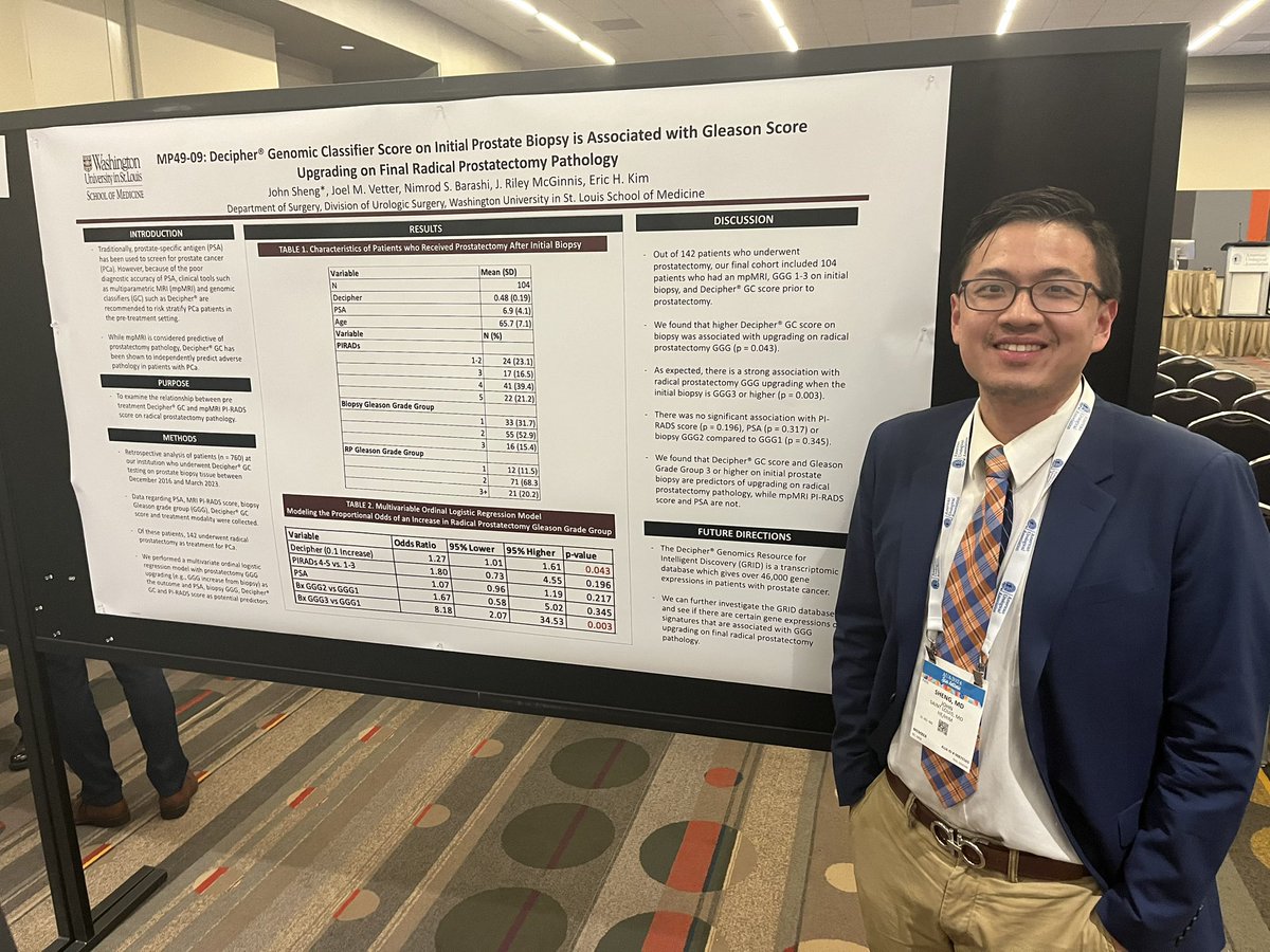 More @WashU_Uro residents and fellows present their work at #AUA24, including PGY3 Kendrick Campbell who won Best Video and PGY4 Connor McCormick who is competing in the Residents Bowl with the @SCSAUA team.