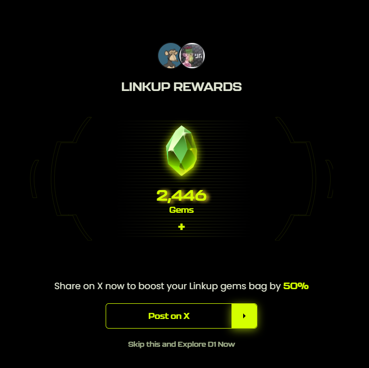 Join the fun at @districtoneio, SocialFi app on @Blast_L2! 

 Play money games, engage with social groups, and earn rewards like Gems, $OLE, and #BlastGold. 

 I collected 3,669 gems and #BlastGold distributed to #D1.

Invite: districtone.io/invite/4OMPME
x.com/DistrictOneIO/…