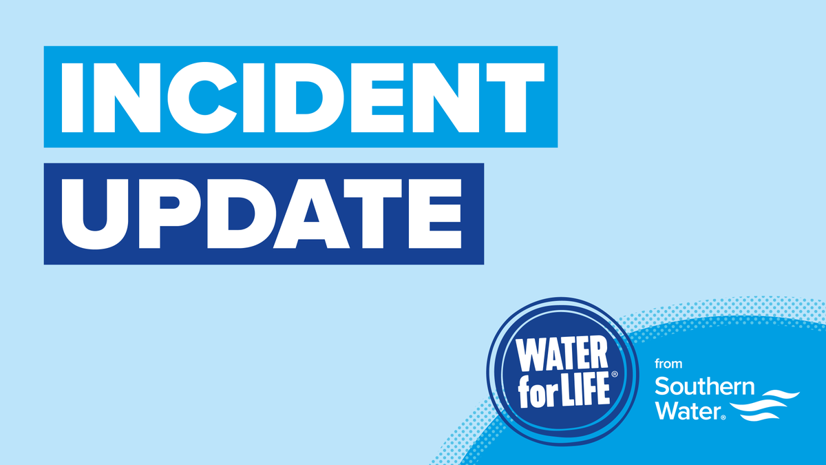Customers’ water supplies are gradually being restored in St Leonards and Hastings as we work hard to get our network back up to speed. We are so sorry for the ongoing disruption. View our latest update online ow.ly/3pXC50RwFwq