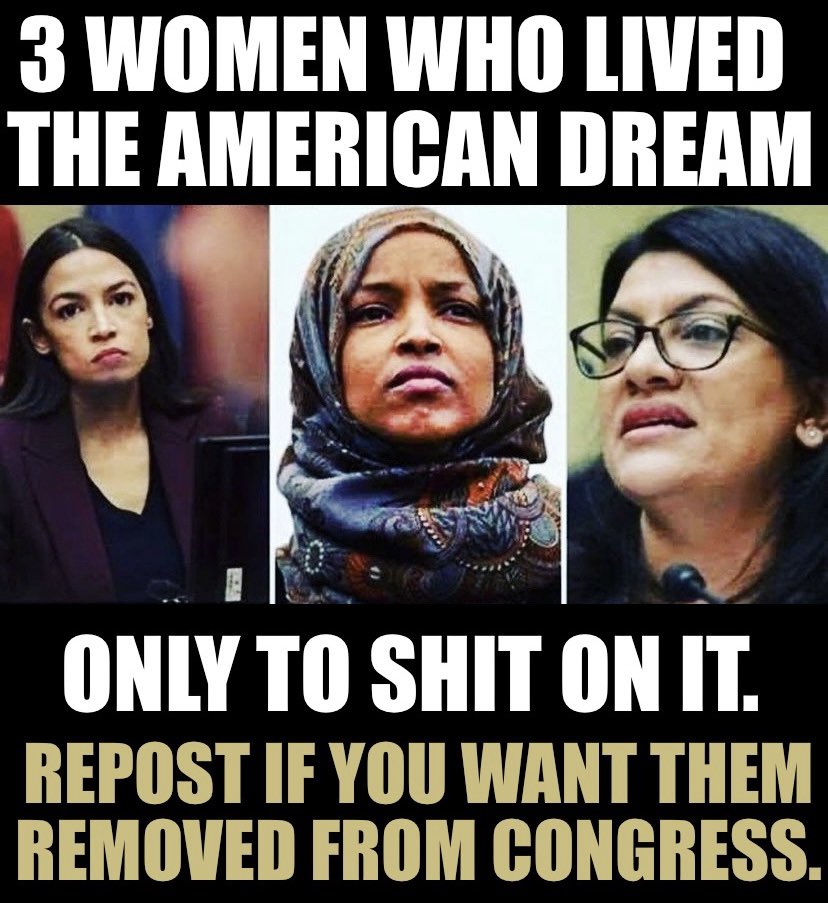 Do these women represent you or the American people? These three & others in Congress are beyond disgraceful to our country!!