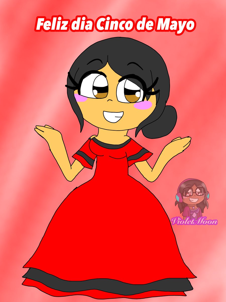 Happy Cinco de Mayo 

This is Laura Vasques she is Mexican who was born in Mexico 

(#AzariaReese #azariareesedraws #thunderreese #azaria_art #azaria_fc #violetmoonlight) 

#VioletMoon #LauraVasques #cincodemayo #fifthofmay #mexican #hoilday #drawing #digitalart