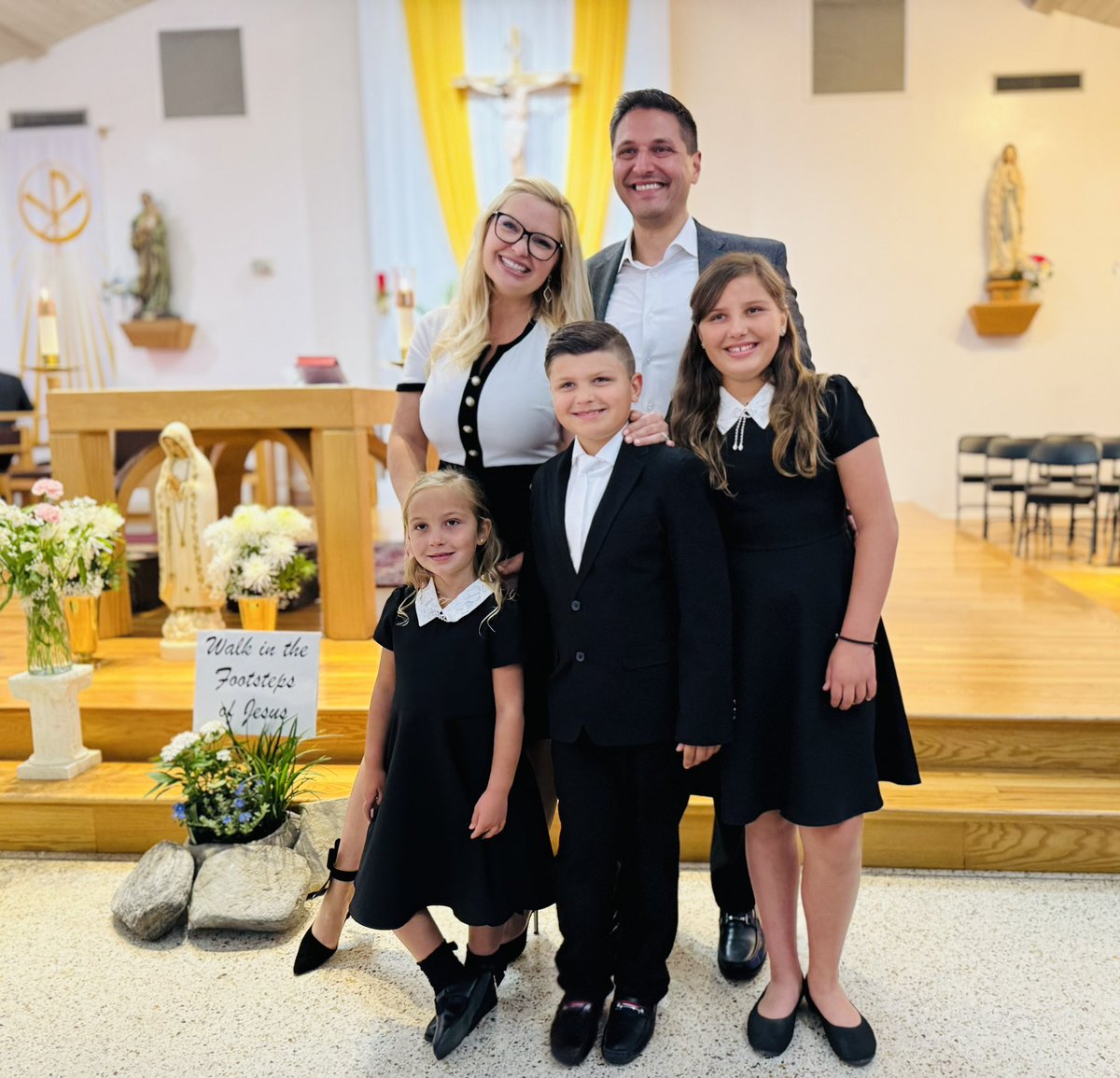 So proud of our little man, Danny III, on the celebration of his First Holy Communion. We love you, buddy!