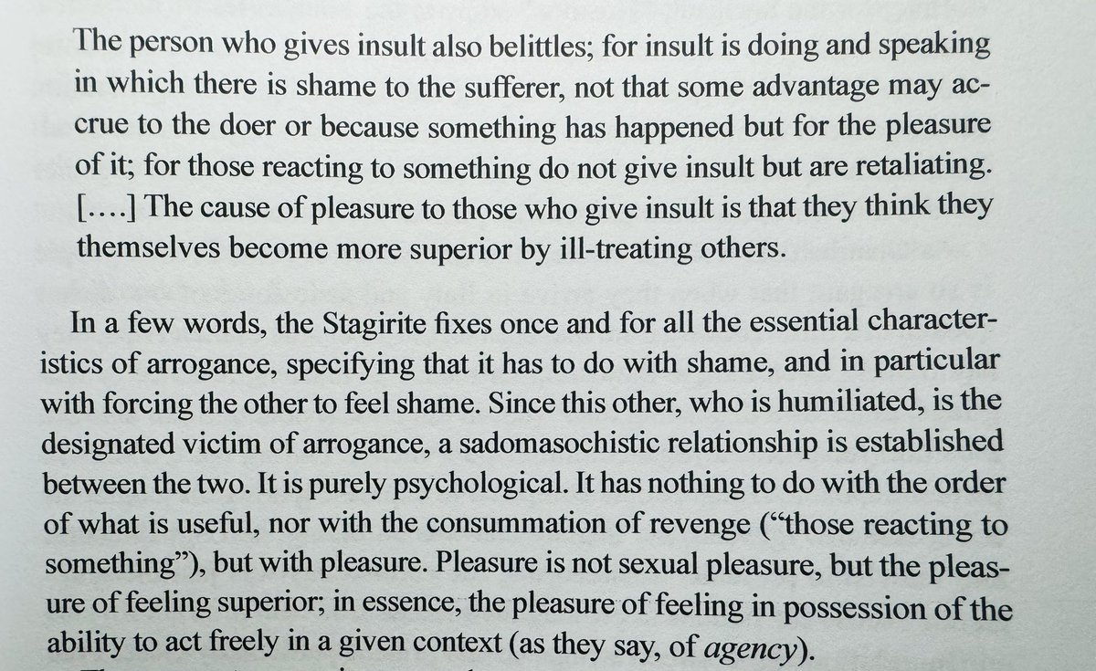 Aristotle really understood Twitter 😂 The concept of ‘Arrogance’ and its relationship to the other (From ‘On Rhetoric’)