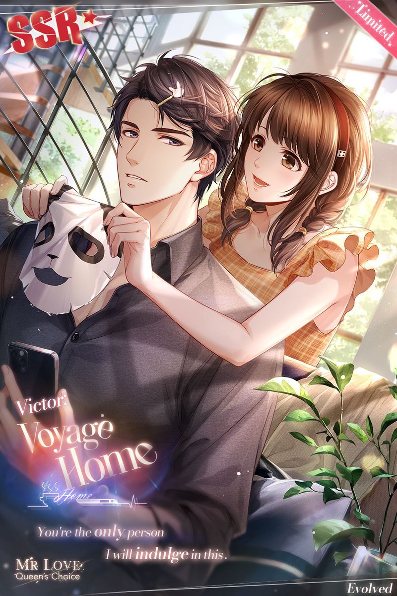 🚢All your time belongs to me now.

🐼[Victor: Voyage Home]🐼Victor's exclusive event is COMING SOON!

🗓️Event Period: 2024/5/7 5:00 - 2024/5/13 23:59

>>> Click to Download MLQC: buff.ly/4arPh9l

#MrLoveMobile #VoyageHome
#Victor