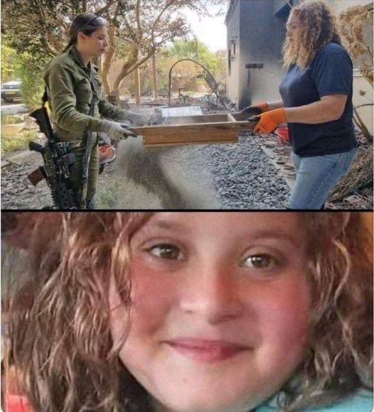 Elle s’appelait Liel Hetzroni. Elle n'avait que 12 ans. Le 7 octobre, elle a été brûlée vive aux côtés de son frère jumeau Yanai. Son corps s'est désintégré et il ne reste plus rien de la petite fille. Il faut écraser le #Hamas, le piloner, l’annihiler. Soutien à #Israël. 🇮🇱🎗️