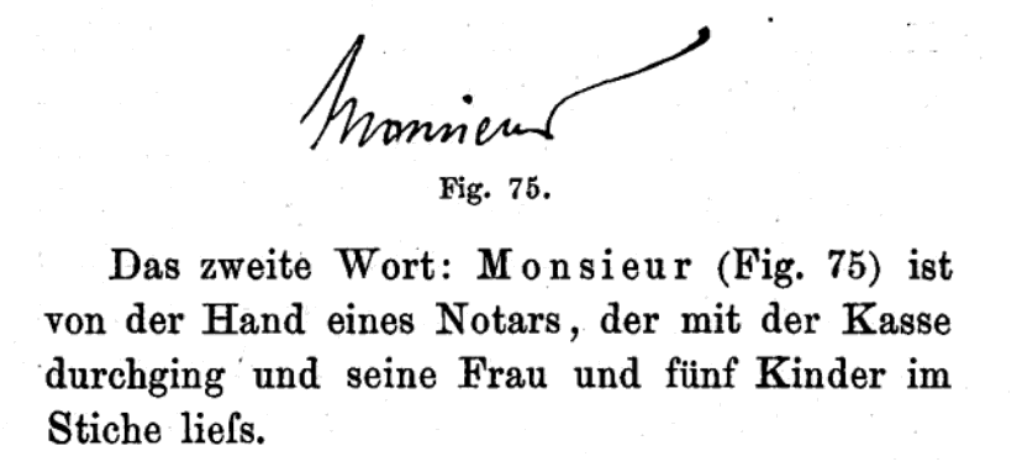 Die Graphologie und ihre praktische Anwendung, 1889