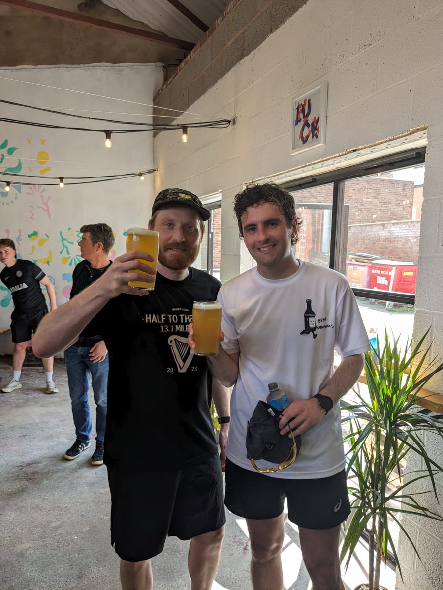 Scott and James ran the 23.5miles from @wearesup to our place in 3h40m in aid of MSF. The Just Giving link: justgiving.com/page/scott-duf… X