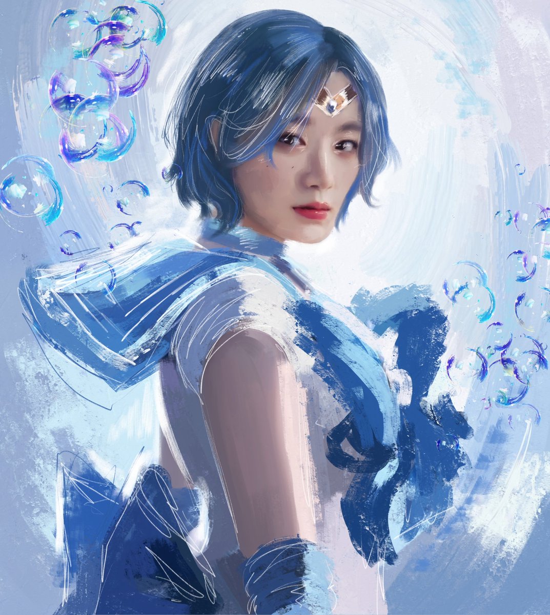 Shuhua sailor Mercury 🫧
#SHUHUA #葉舒華
#GIDEL #gidlefanart