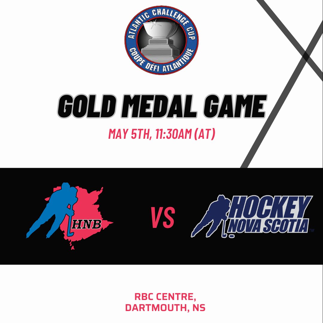 Team New Brunswick is playing for GOLD at the 2024 U18 Atlantic Challenge Cup. Don’t miss a moment of the action! Tune in to the the game at highbuttonsports.ca/collections/ho…