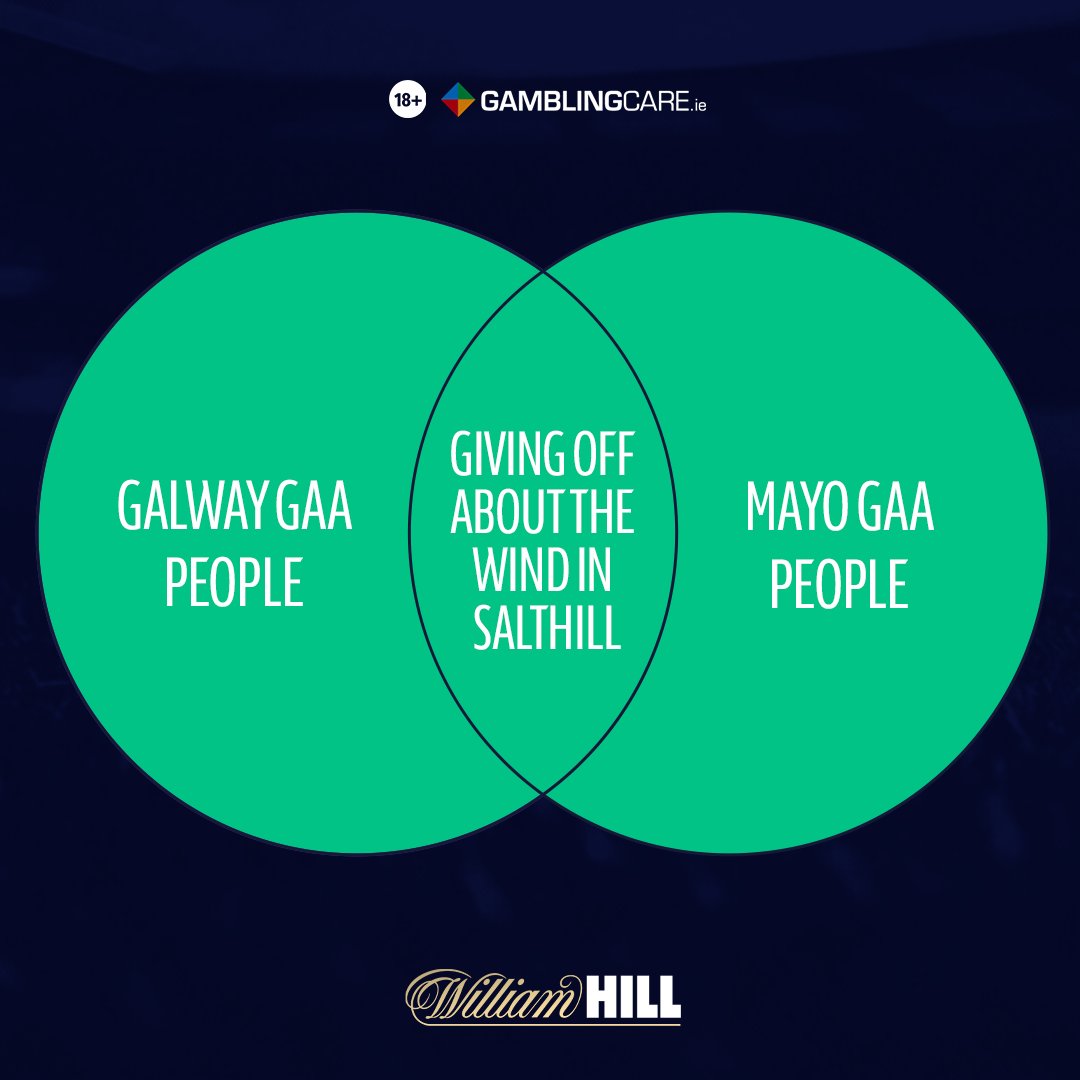 Something Mayo and Galway people can agree on! 

#ConnachtFinal #Salthill
