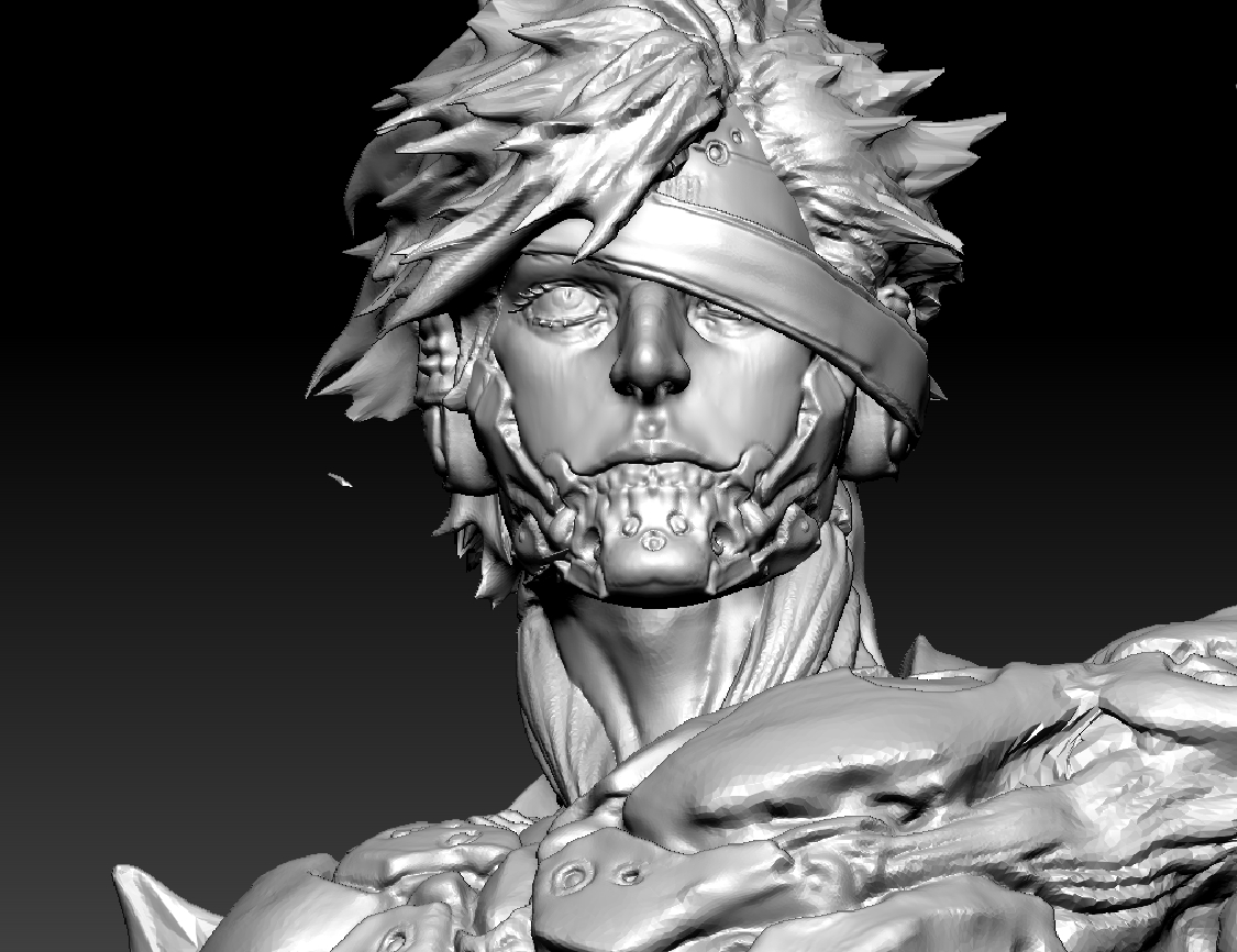 A character I've always wanted to try sculpting #Raiden