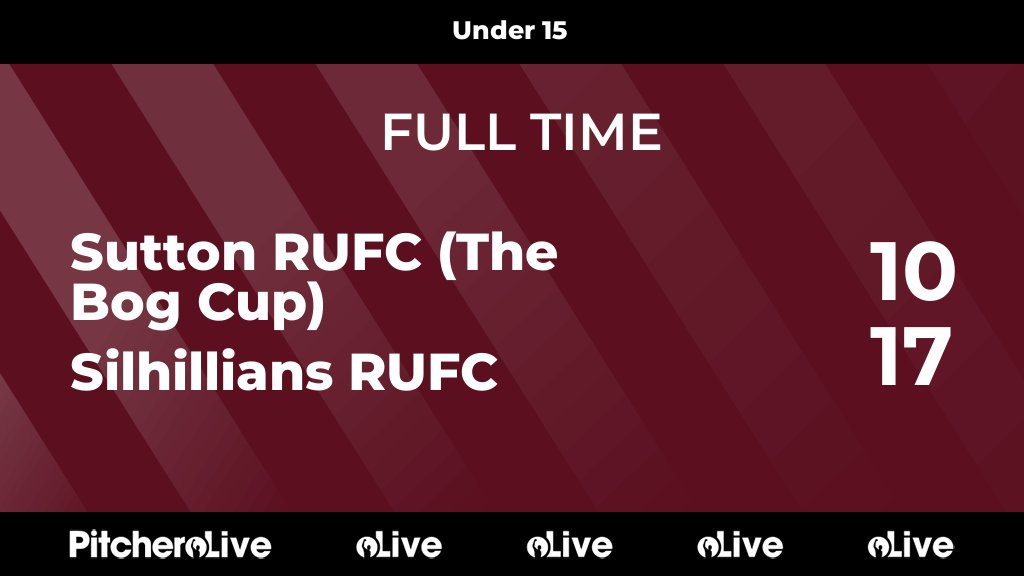 FULL TIME: Sutton RUFC (The Bog Cup) 10 - 17 Silhillians RUFC
#SUTSIL #Pitchero
silhillians.com/teams/6195/mat…