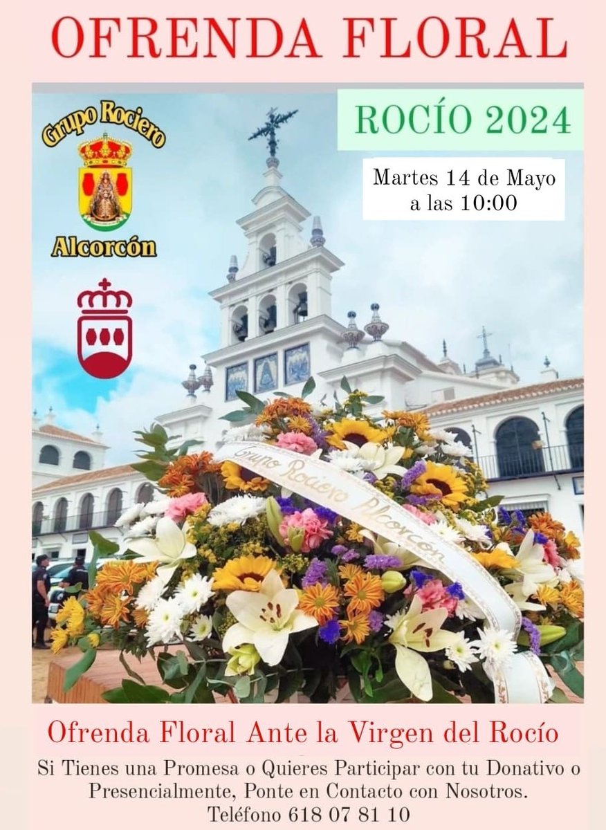 🔴 Rocío 2024 🟢 Ofrenda Floral a la Virgen del Rocío 🌻🌺🌼🏵️🌷🌾🌹🌾🌷🏵️🌼🌺🌻 @AytoAlcorcon