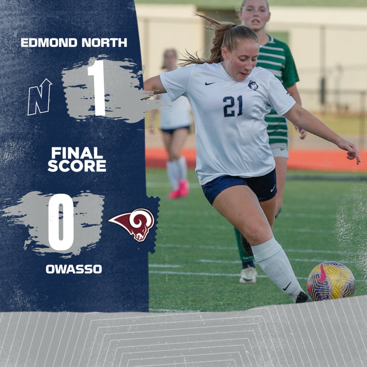Edmond North Girls Soccer beats Owasso in overtime on Friday night to advance to the State Semifinals! They will host Deer Creek on Tuesday at 7:00 at Husky Stadium! #HuskyNation #uN1ty @enhs.girls.soccer @ENGirlsSoccer