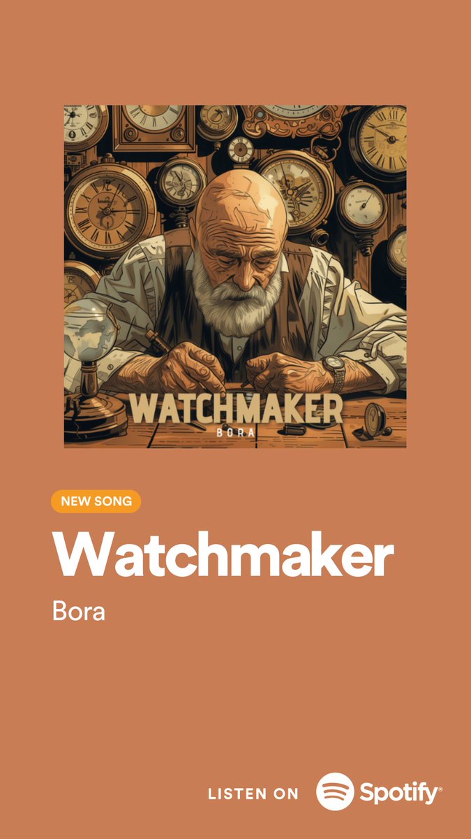 After a long break I released a new song “Watchmaker” . Follow the Spotify link to listen, save or share if you like it 😎 open.spotify.com/track/6RwGAXME…