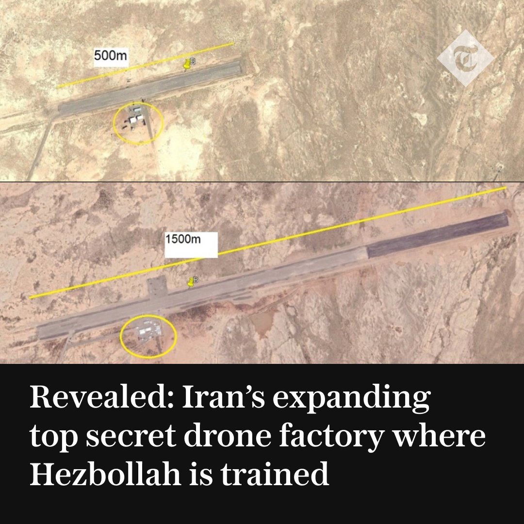 🔴 Iran is training Hezbollah fighters to carry out drone attacks on northern Israel at a rapidly-expanding top secret base, The Telegraph can reveal. Read more about the base here ⤵️ telegraph.co.uk/world-news/202…
