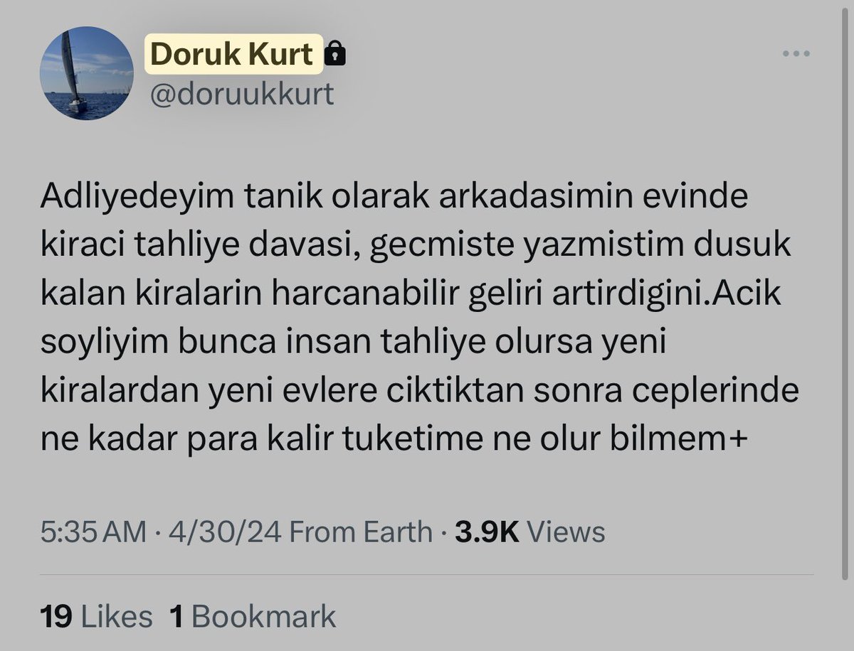 İki gün önce Türkiye'den doktor bir arkadaşla konuştum, 100 bin lira net maaş alıyor, eşi de doktor o da 100k alıyor, bir rezidansta oturuyorlar, 2+1 , 10 bin lira kira veriyorlar. 190 bin lira kira sonrası kendilerine kalıyor, geziyorlar, yiyorlar, içiyorlar, restoranlara