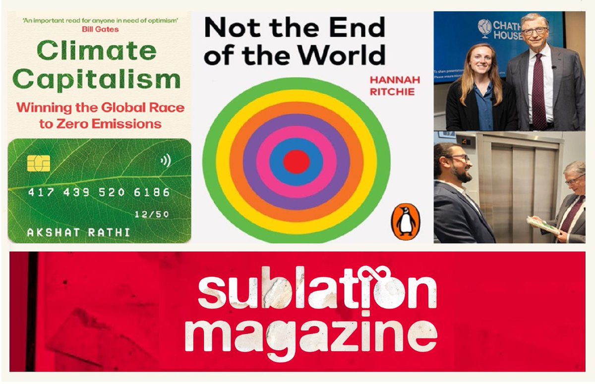 Making Graphs to Flatter the Global Elite @PoliticOfNature reviews Climate Capitalism by @AkshatRathi & Not the End of the World by @_HannahRitchie 'beyond these strengths, I remain unconvinced of both books’ central aims' sublationmedia.com/making-graphs-…