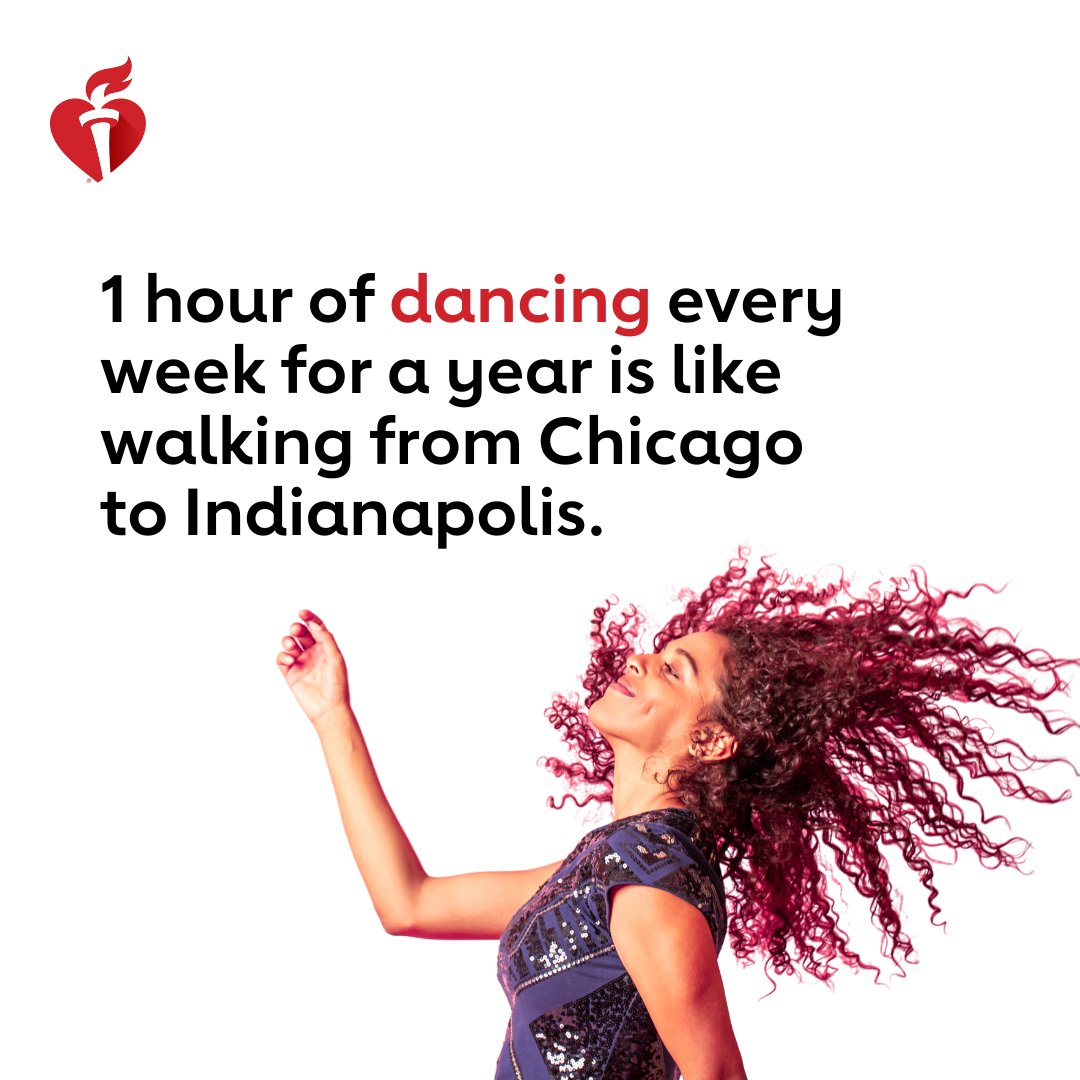 Small steps (even dance steps!) can add up to huge strides over time. Carve out times every day to just move. Put it on your calendar or set a reminder on your phone if that helps you remember. You’ll see improvements in body and mind. 💃