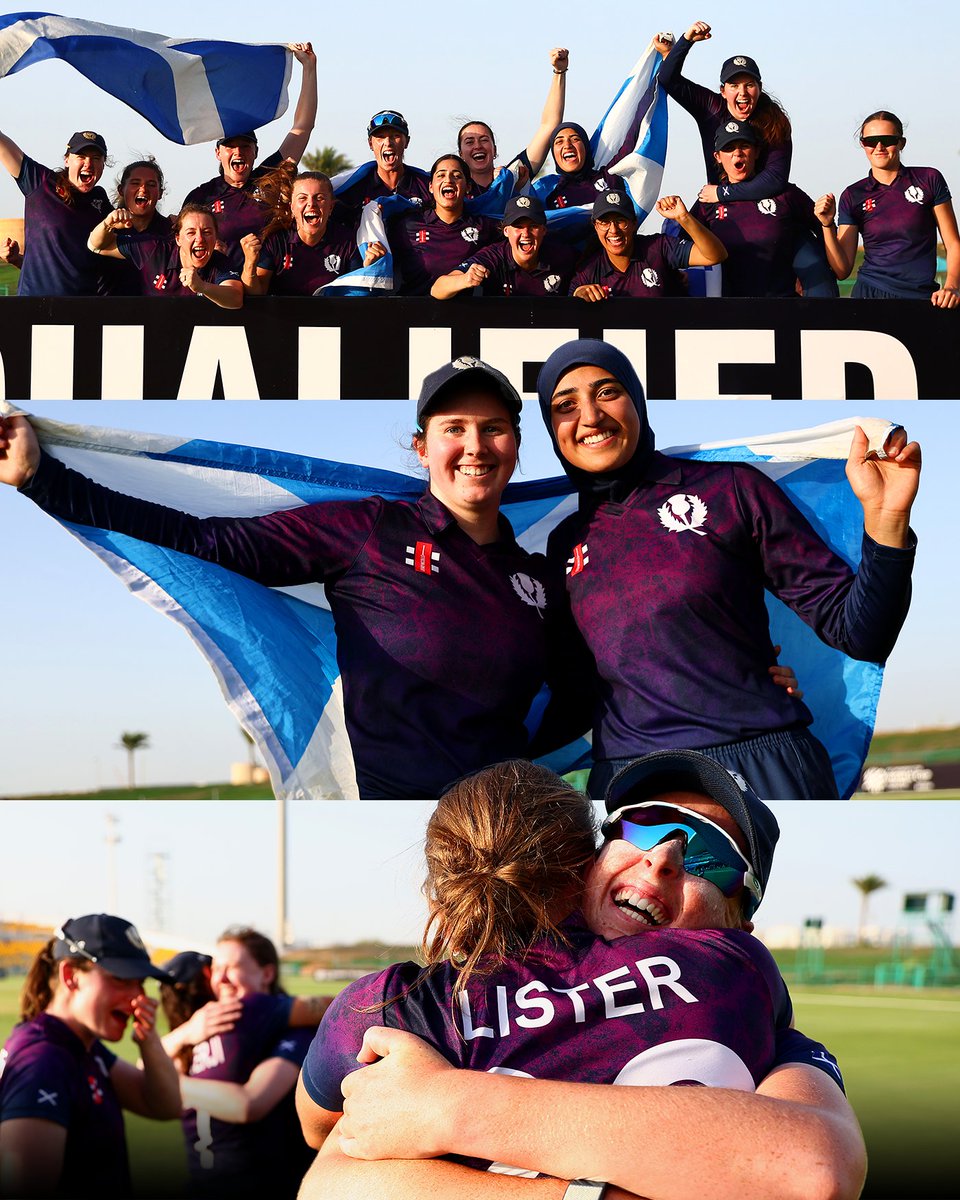 Ticket booked to the #T20WorldCup! 🏴󠁧󠁢󠁳󠁣󠁴󠁿✈️

A historic day for Scottish women's cricket 🙌