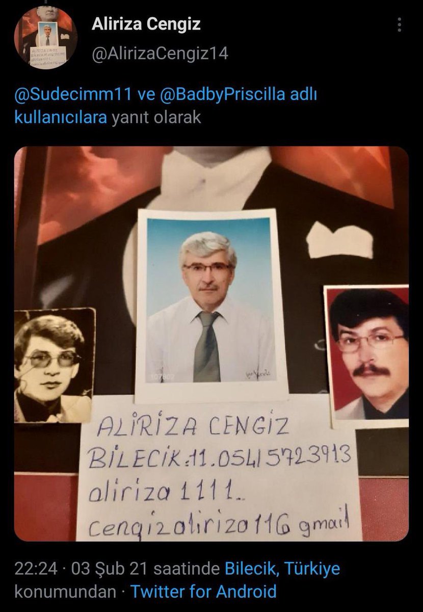 Adam CV göndermiş