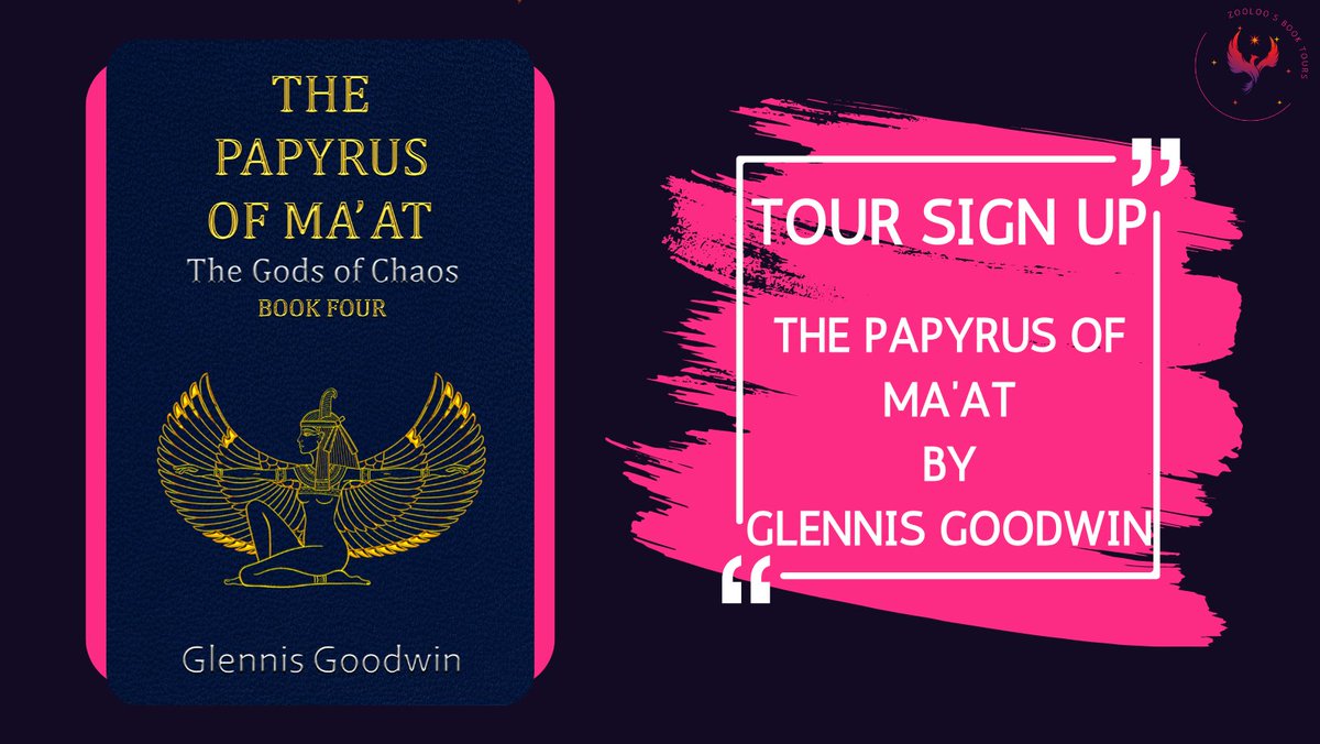 TOUR SIGN-UP: The Papyrus of Ma'at by Glennis Goodwin 

'Fifteen years have passed since the demons of the great snake god, Apep, stood before the high city walls.'

Find out more here ⬇️
zooloosbooktours.co.uk/tour-sign-up-t…