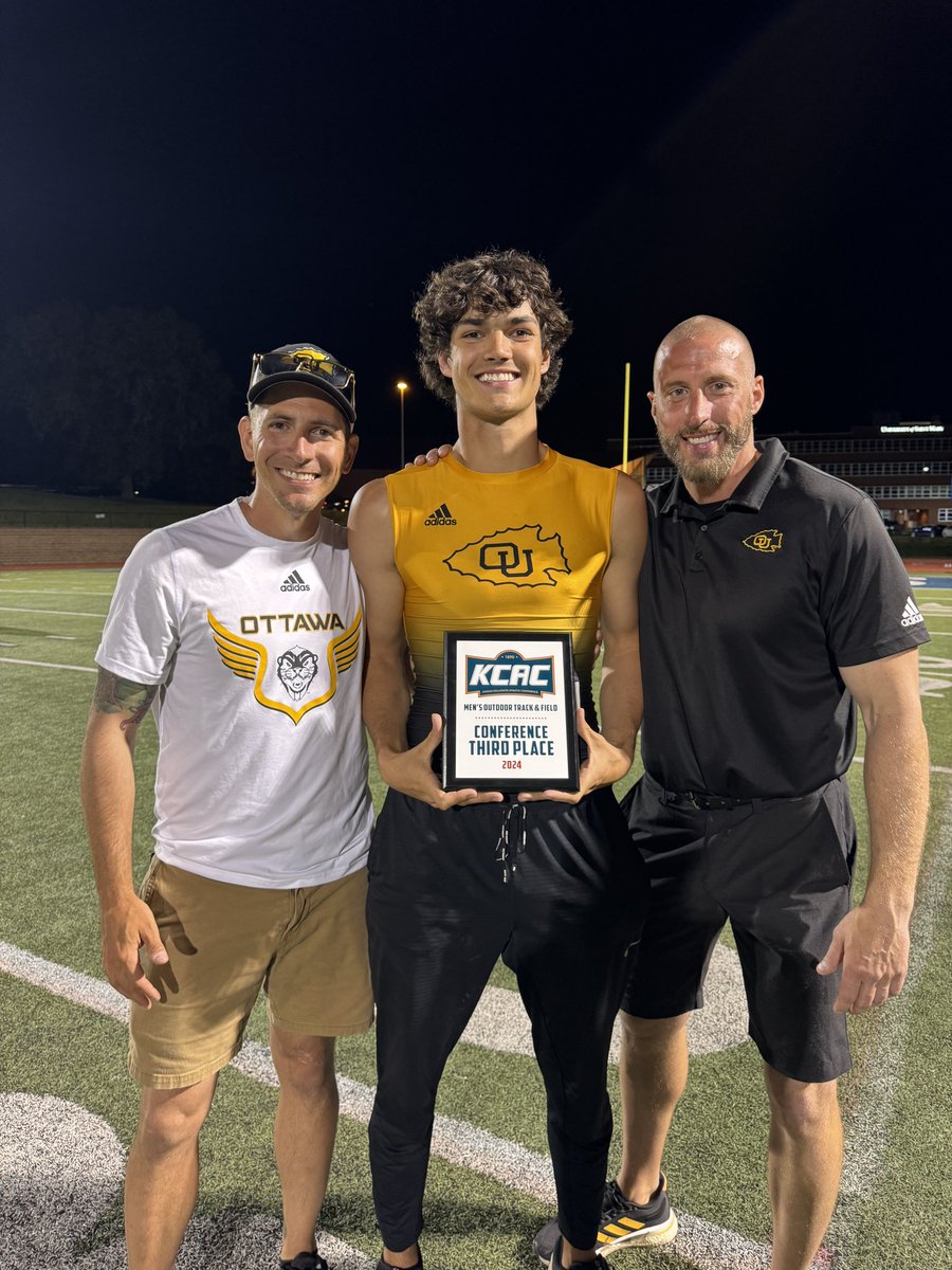 Chase Hight (@chasehight88) on Twitter photo 2024 KCAC 3rd Place Men’s Team!!
Grateful to my coaches for training me and letting me try so many events my Freshman Year. LJ, TJ, HJ, Javelin, 400m, 4x400 and 4x800. Go Braves!!
<a href="/OttawaXCTF/">Ottawa XC/TF</a> 2024 KCAC 3rd Place Men’s Team!!
Grateful to my coaches for training me and letting me try so many events my Freshman Year. LJ, TJ, HJ, Javelin, 400m, 4x400 and 4x800. Go Braves!!
<a href="/OttawaXCTF/">Ottawa XC/TF</a>
