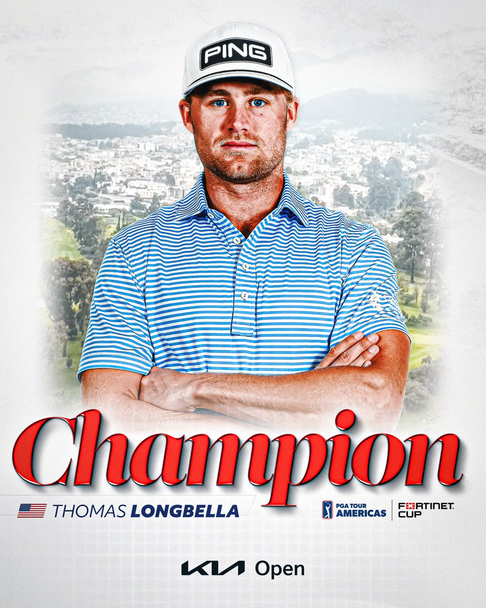 Longbella wins in Ecuador 🏆🇪🇨 @TBalla21 picks up his first PGA TOUR-sanctioned victory at the KIA Open.