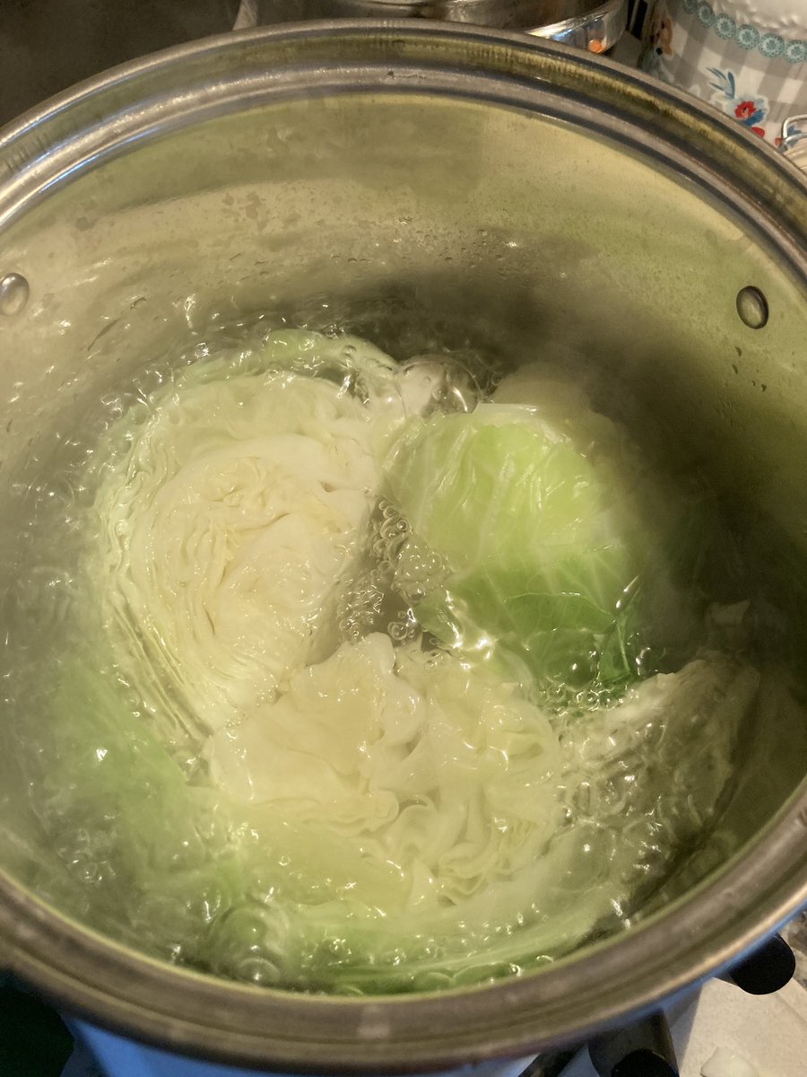 Disciple_Oxide's tweet photo. Prepping stuffed cabbage rolls for dinner. Boiling the cabbage so it’s flexible to roll up.
#Dinnerpost #dinner #kitchenprep https://t.co/MBAZc2s8C0