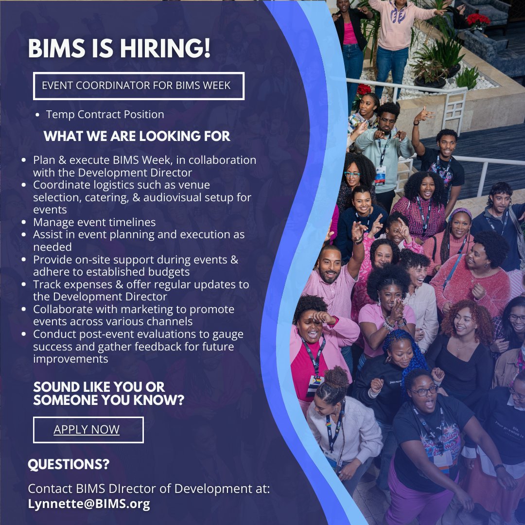 REMINDER, We Are Hiring! 🌊🎉 Join the BIMS team as our Development Event Coordinator! 🌟 We’re seeking someone passionate about marine science and event planning to help us make a splash at BIMS Week 2024. Application link: tally.so/r/wkYY2j