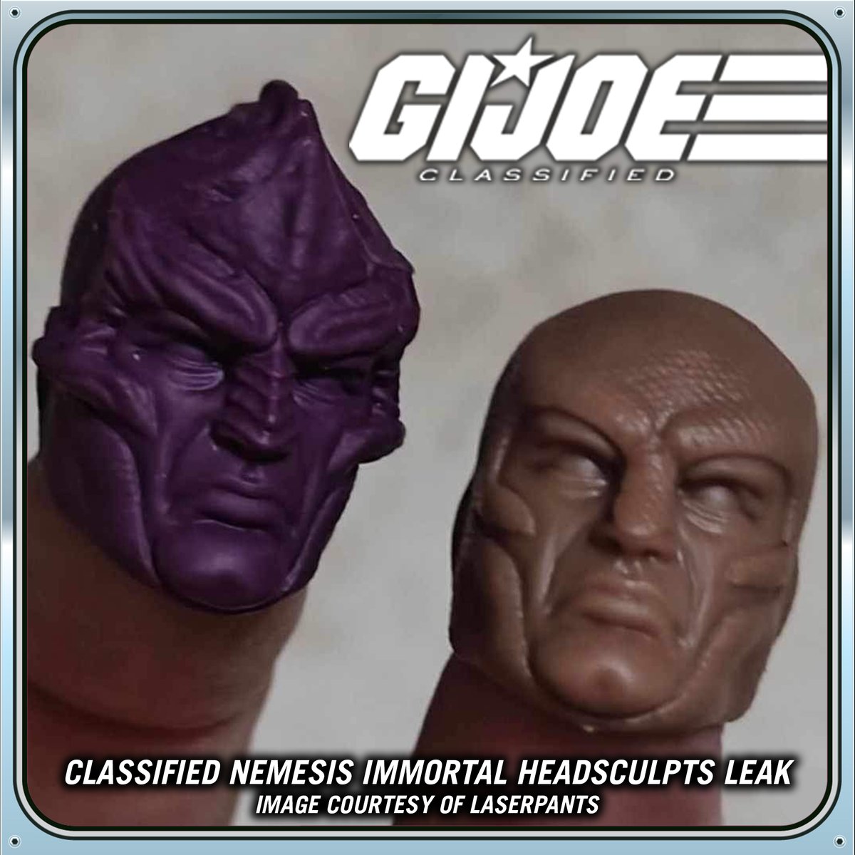 💥💥💥💥 CORRECTION: The image of Classified Nemesis Immortal's headsculpts that was shared earlier this morning was actually originally found by Laserpants, our apologies.