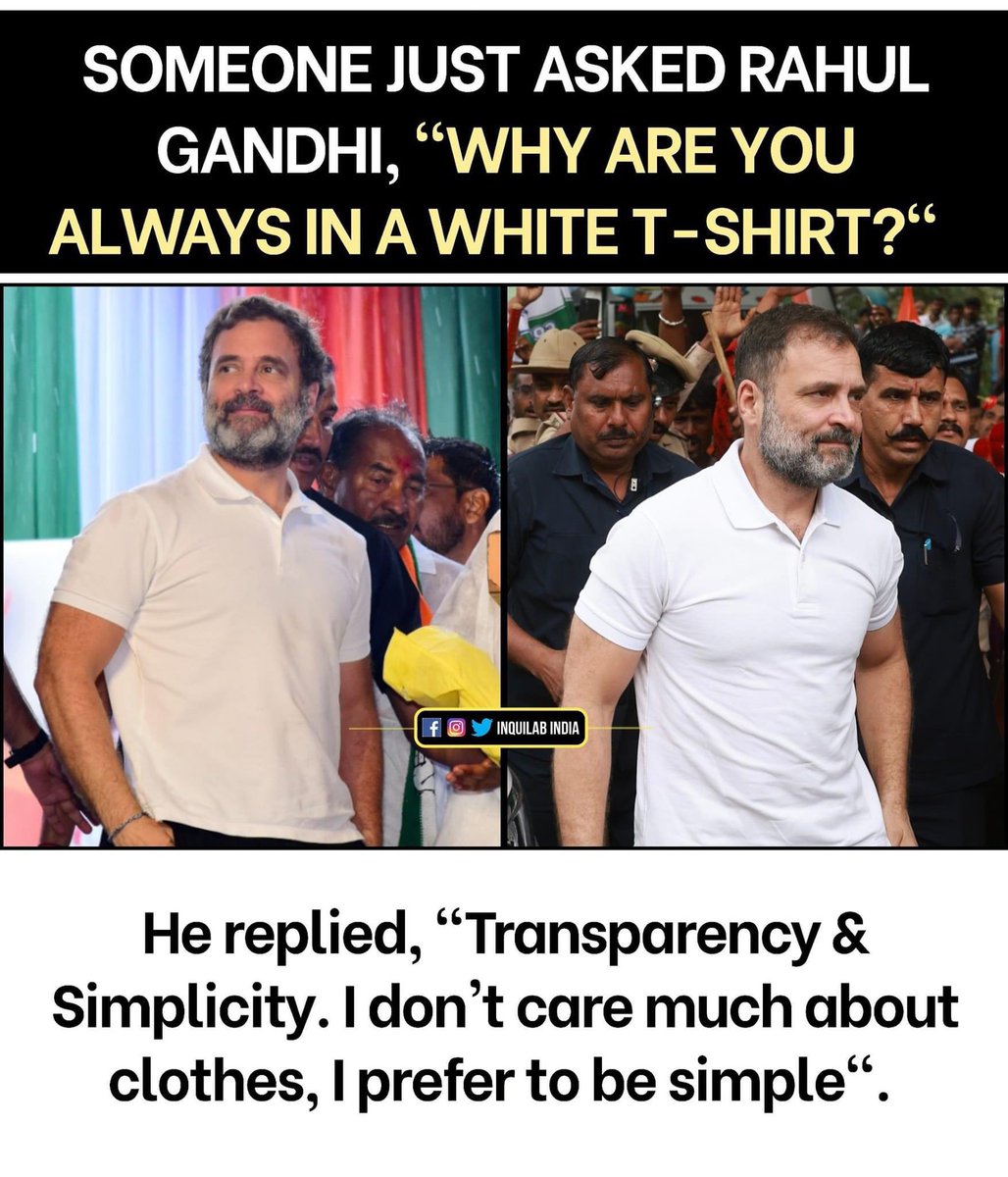 Simplicity synonym is Rahul Gandhi ❤️