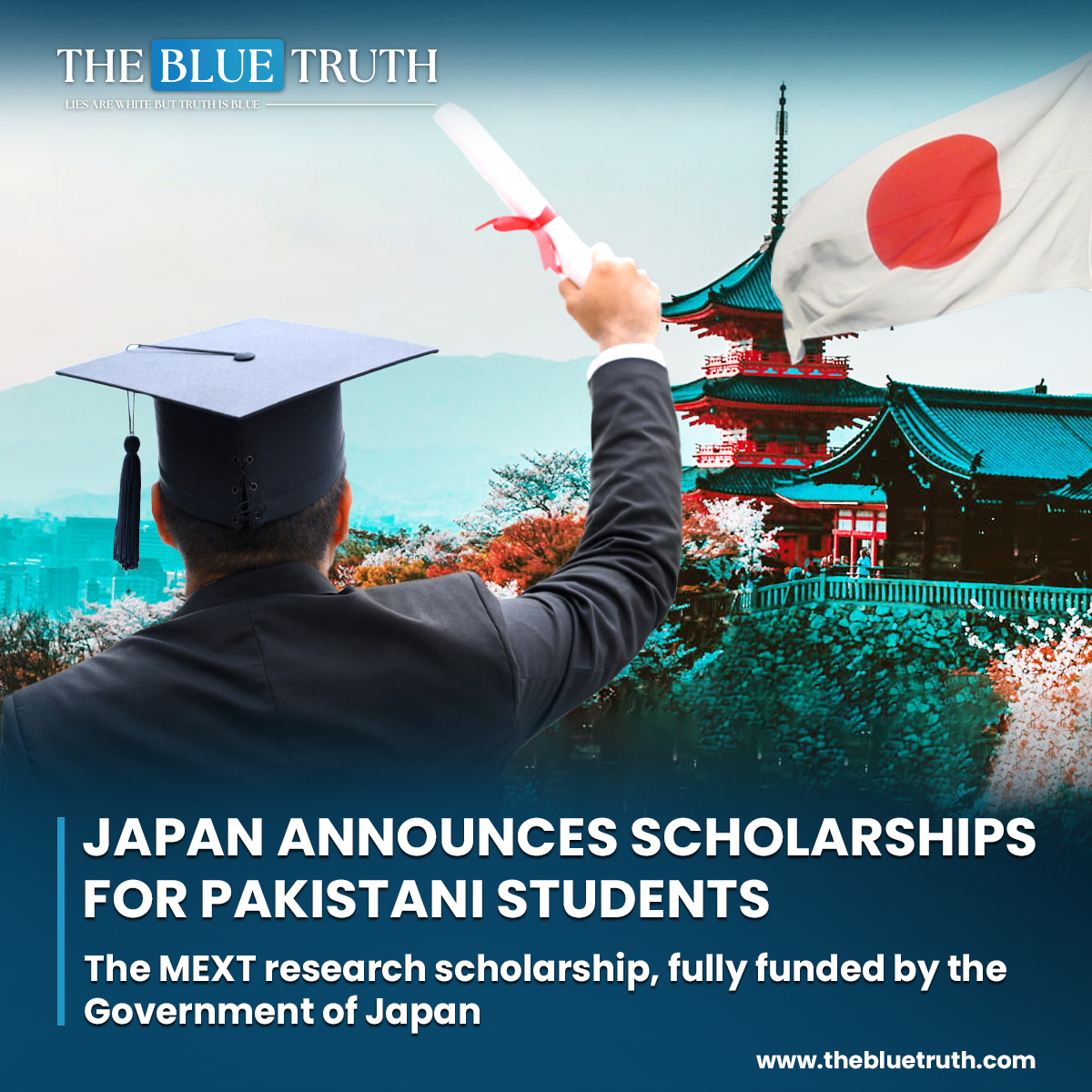 The Japan Embassy is currently receiving applications for the MEXT undergraduate and Research Scholarships (Masters, PhD) 2025.
#JapanScholarships #EducationOpportunities
#StudyAbroad #PakJapanRelations
#StudentExchange #GlobalLearning #OpportunityForStudents #Tbt #thebluetruth