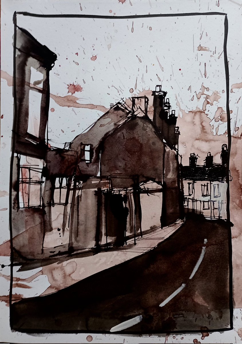 'Edward Street (Fenton)' #SixTownsSketchbook Ink