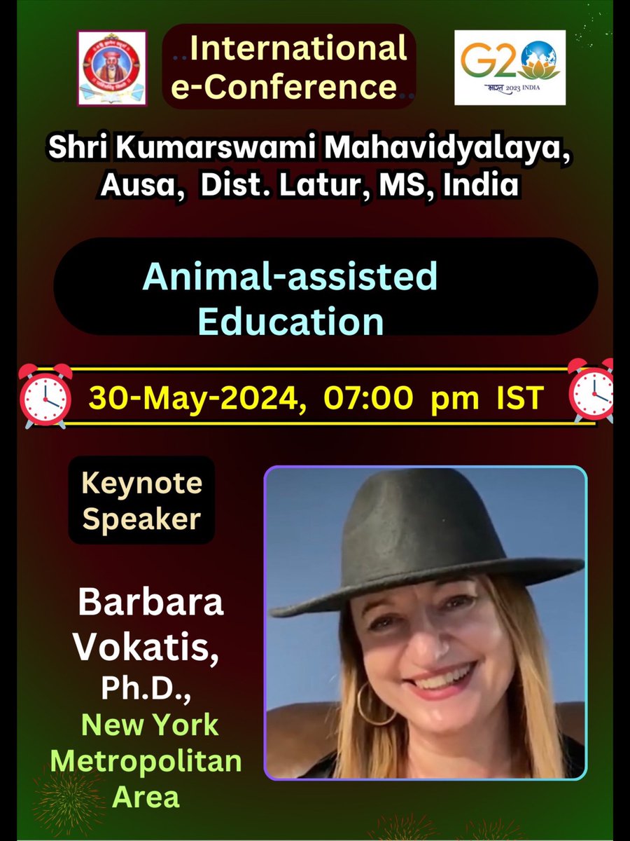 🔸Join me for an amazing event - international virtual conference! 🔸Organized by incredible Dr. Betkar Principal India and his team. 🔸On May 30th, Thursday, at 9:30 am Eastern time I will be speaking. Link to the meeting: lnkd.in/eKcy42gi #empoweringwomen