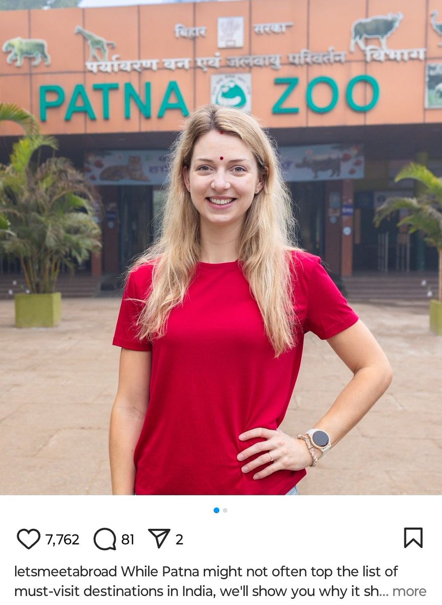 Travel influencers have discovered Patna, it'll be interesting to see what they do here..becs not much is there except maybe food...earlier ppl used to directly visit Bodh Gaya (city related to Buddha) and Nalanda (ancient Hindu University) now they're trying out different places