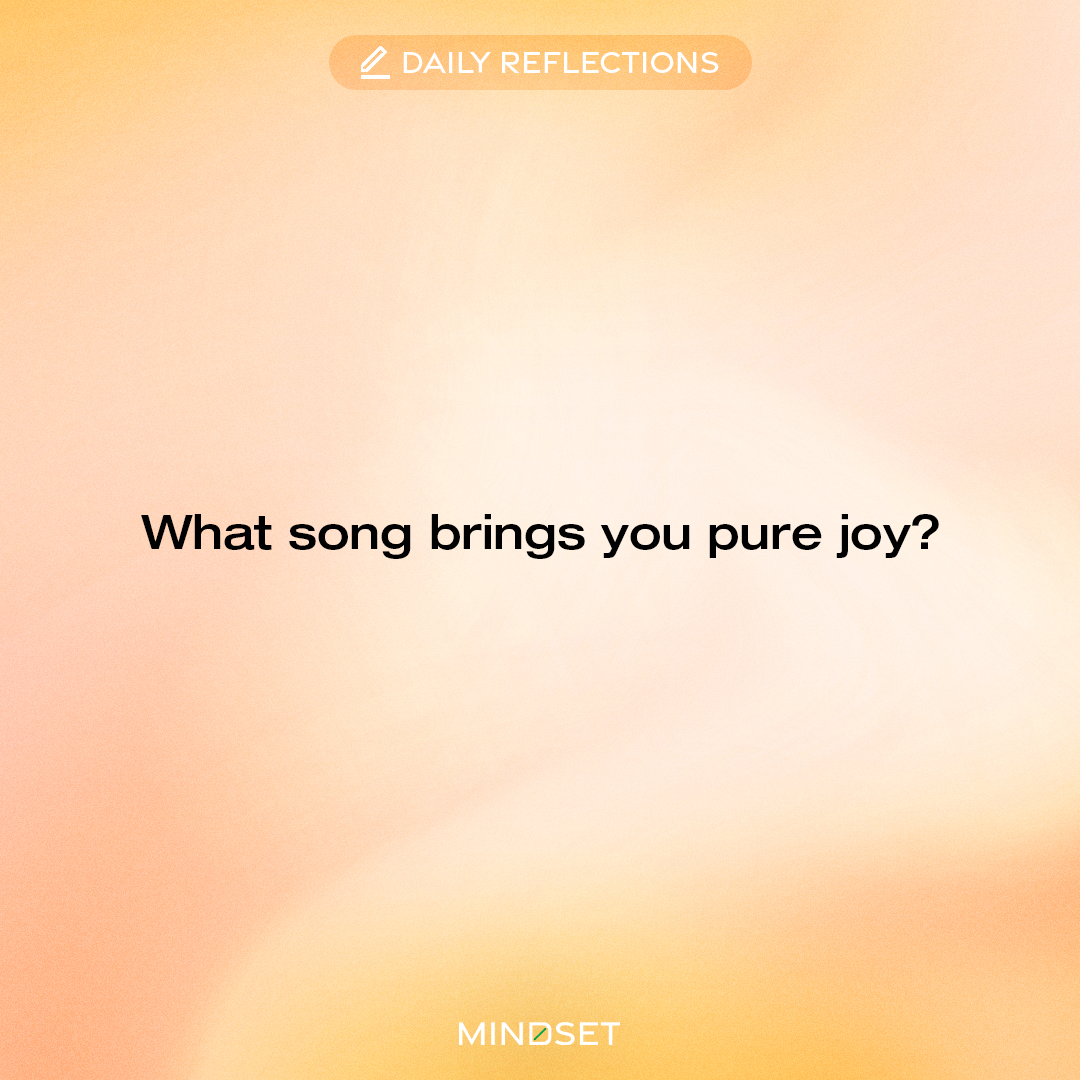 Revealing the tunes of pure joy! Which song never fails to lift your spirits? 🎶💃 Share your musical delights and let's dance through life's moments together! ✨🎵 #MindsetApp #DailyReflection #Motivation #Positivity #SelfCare #MentalHealth #Kpop