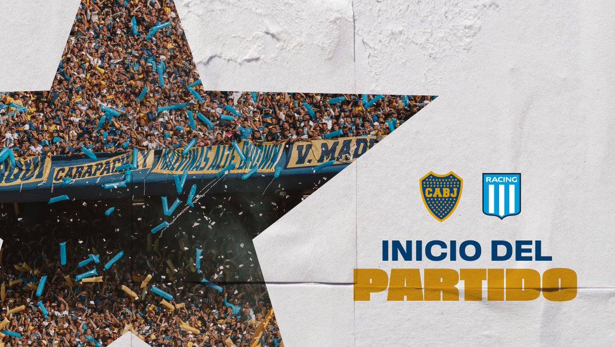 🔛 ¡𝗖𝗢𝗠𝗘𝗡𝗭𝗢́ 𝗘𝗟 𝗣𝗔𝗥𝗧𝗜𝗗𝗢!
⠀
#Boca y Racing ya se enfrentan por la octava fecha del #TorneoApertura ⚽️

📲💻 youtube.com/live/UoB9BtIt0…
⠀
#VamosGladiadoras ⚔️
#DaleBoca 🔵🟡🔵