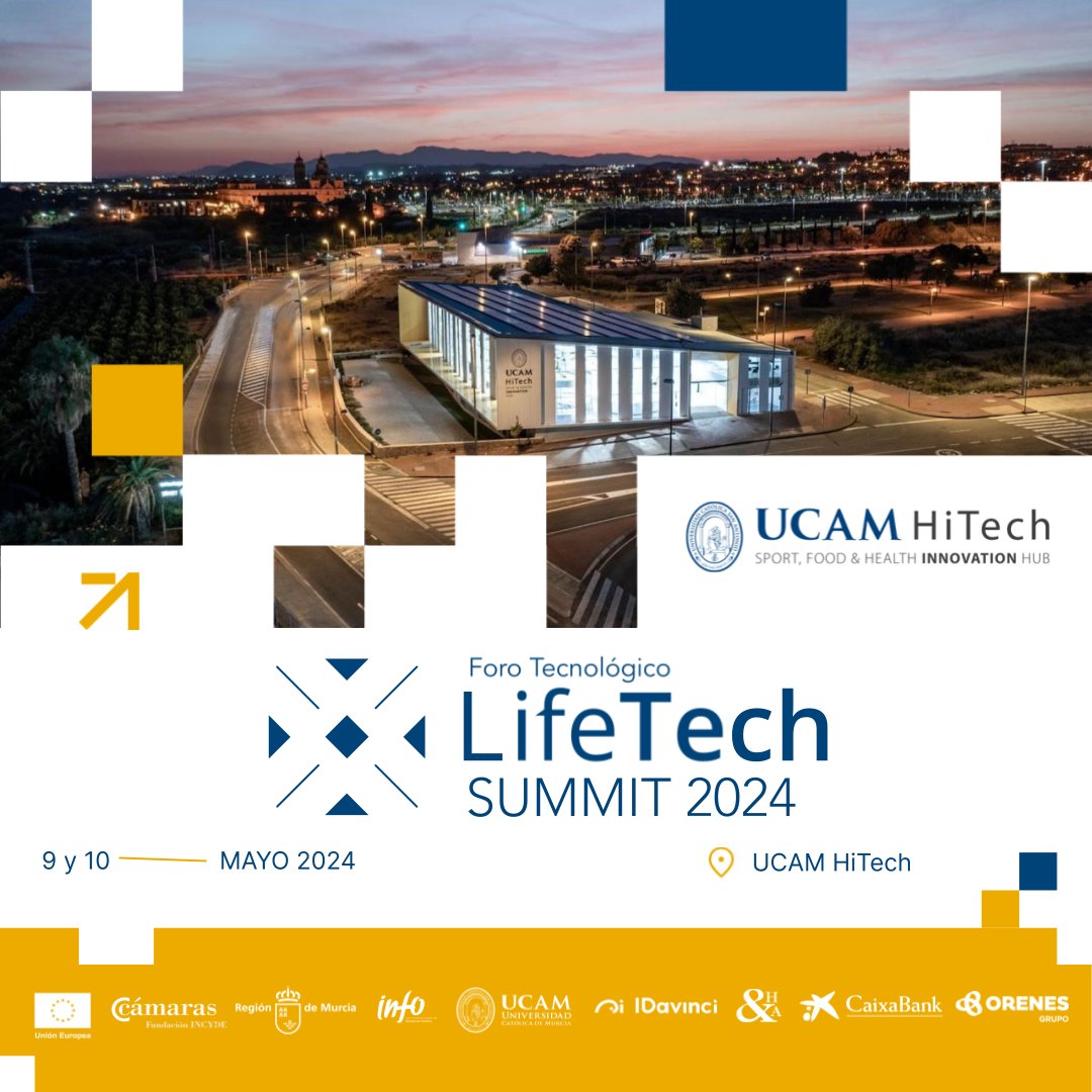 📢 Foro Tecnológico LifeTech Summit 2024 📆 9 y 10 de mayo 📍 @HitechUCAM ℹ️ ow.ly/jxSi50RqGYi