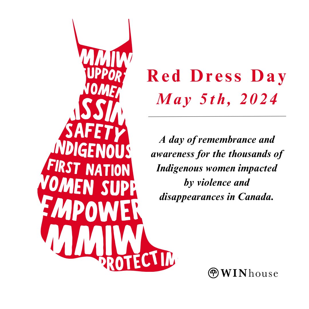 Today, our thoughts go to the #MMIW throughout Canada. Did you know that #IndigenousWomen represent 34% of all young femicide victims in Canada and 76% of all young femicide victims in northern Canada? Share the message and spread #awareness today! #RedDressDay #YEG #Support