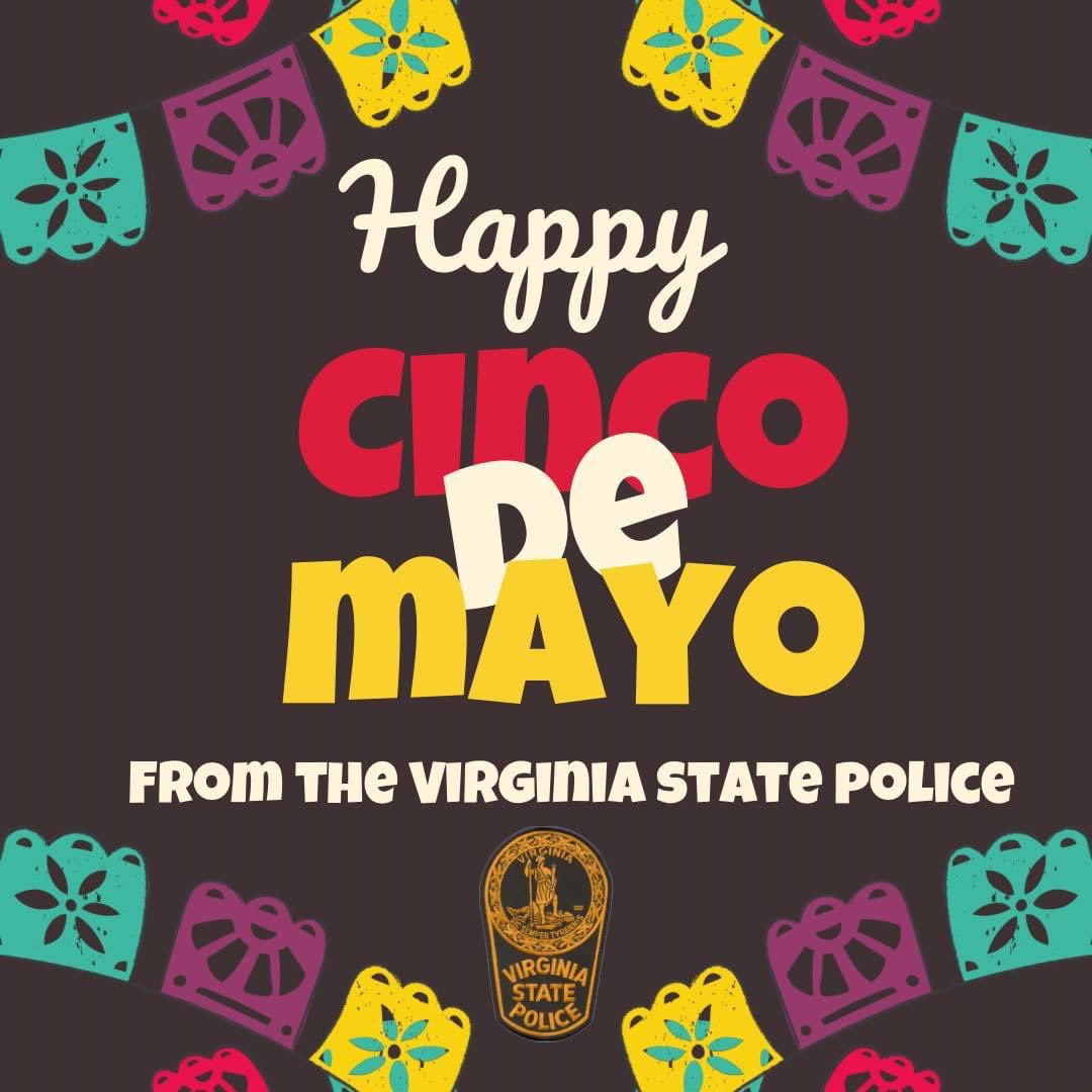 Enjoy today by celebrating Cinco de Mayo responsibly. Designate a sober driver or use Washington Regional Alcohol Program #SoberRide! (SoberRide code to be posted at 11:00 am today at SoberRide.com. Limited quantities available.) 🎊 #VivaSafety