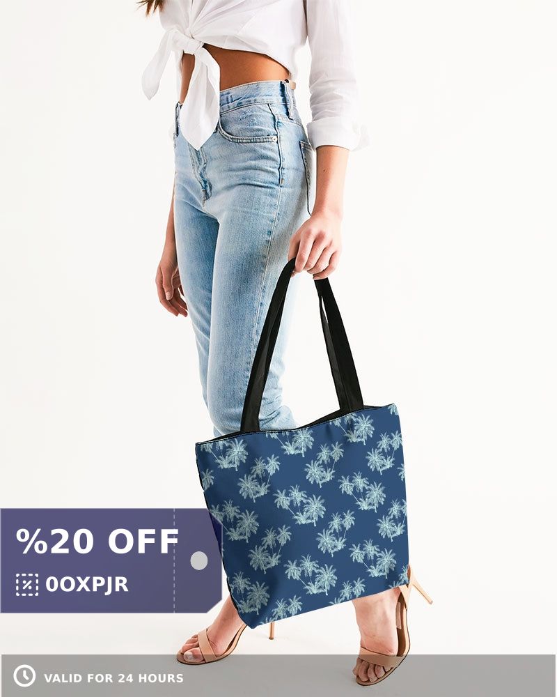 #ItemOfTheDay: Palm Tree Canvas Zip Tote is now selling at $39.99 Grab it ASAP bit.ly/44w0OCv Shop Today! *t&c apply. studsmenfashion.com #studsmenclothing #studsmenstyles #inclusivebrand #customdesigns #shopnowpaylater